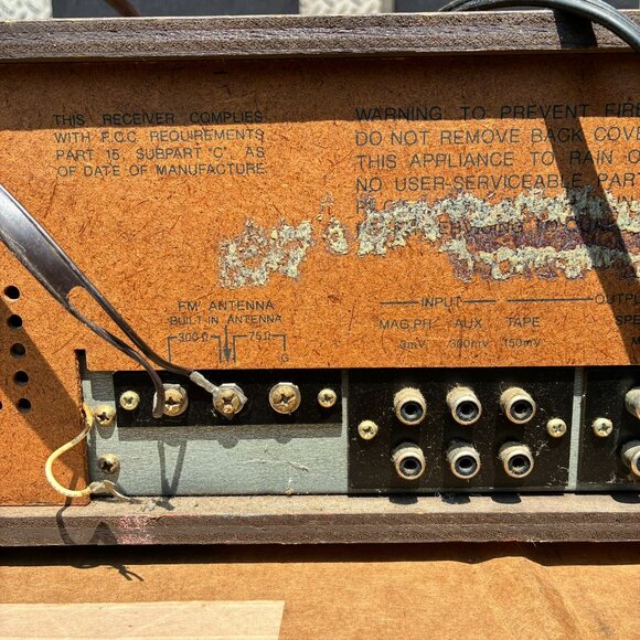 Vintage Soundesign 5466 AM/FM Stereo Receiver 8-Track Tape Player Tested Works - Picture 12 of 14